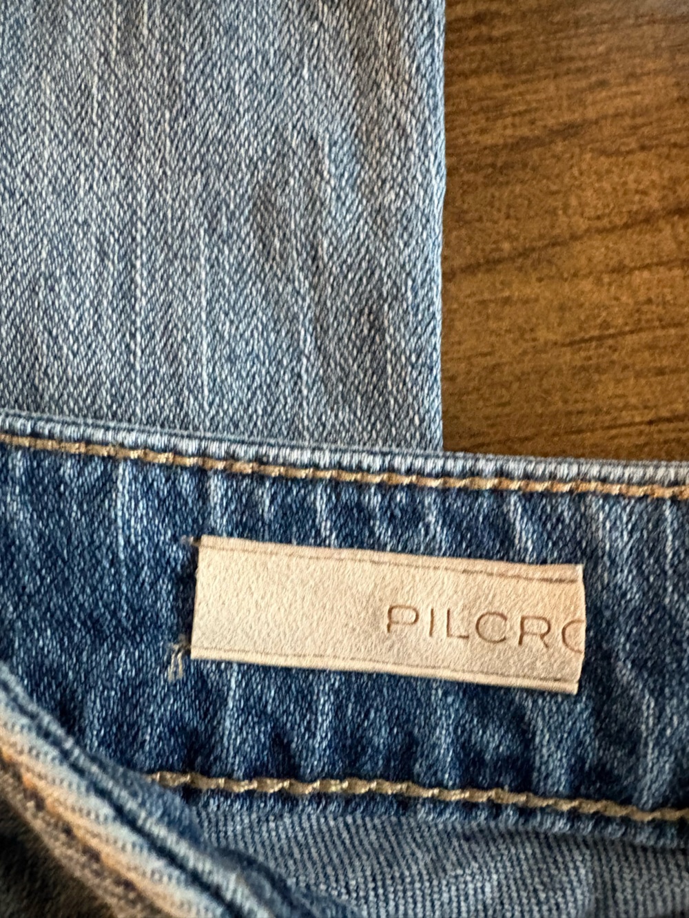 Pilcro Light Blue Wide-Leg Button-Fly Jeans - Picture 5 of 5